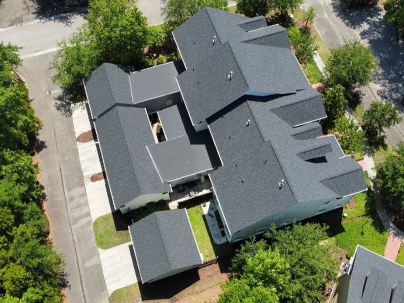 Moire-Black-CertainTeed-Landmark-Roof-Replacement-at-Tennyson-Row-in-Mount-Pleasant